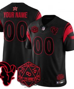 Los Angeles Rams ‘Stranger Things Edition’ Custom Football Jersey Los Angeles Rams ‘Stranger Things Edition’ Custom Football Jersey