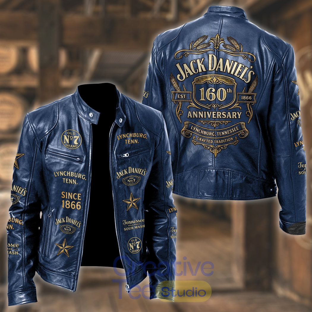 Jack Daniel’s 160th Anniversary Leather Jacket Jack Daniel’s 160th Anniversary Leather Jacket