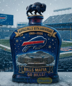 Buffalo Bills 65th Anniversary Commemorative Whiskey Bottle