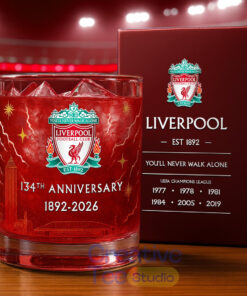 Liverpool 134th Years Anniversary Whiskey Glass