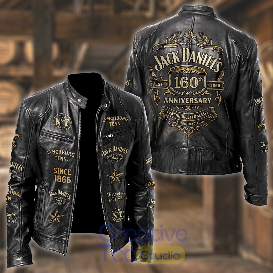 Jack Daniel’s 160th Anniversary Leather Jacket Jack Daniel’s 160th Anniversary Leather Jacket