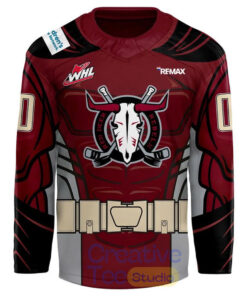 Red Deer Rebels Superhero Design for Children Foundation Custom Hockey Jersey
