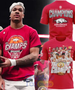 Arkansas Razorbacks 2026 SEC Men’s Basketball Tournament Champions T-Shirt