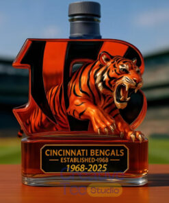 Cincinnati Bengals 57th Anniversary ‘Crowned Jungle Spirit’ Whiskey Bottle