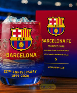Barcelona 127th Anniversary Whiskey Glass