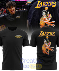 Los Angeles Lakers x One Piece Special Black Tee Los Angeles Lakers x One Piece Special Black Tee