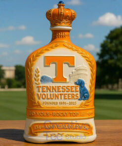 Tennessee Volunteers 134th Anniversary Whiskey Bottle