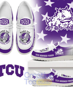 Make TCU Horned Frogs Grateful Again Hey Dude Shoes