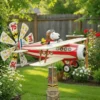 Pilot Snoopy Garden Windmill