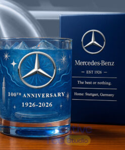 Mercedes Benz 100th Years Anniversary Whiskey Glass
