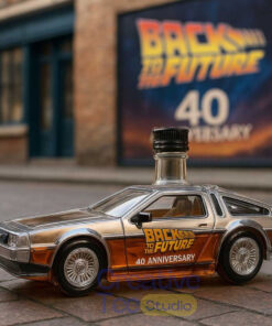 Back to the Future 40th Anniversary DeLorean Whiskey Bottle