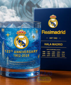 Real Madrid 123th Years Anniversary Whiskey Glass