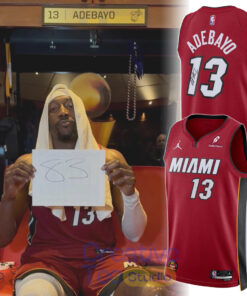 Miami Heat “Bam Adebayo” Statement Red Basketball Jersey