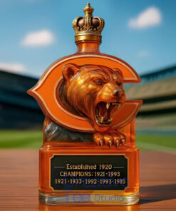Chicago Bears Champs Whiskey Bottle