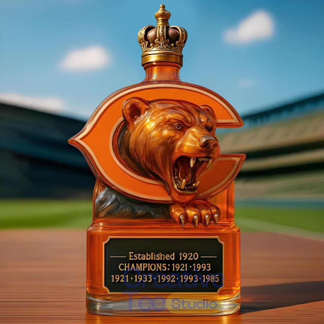 Chicago Bears Champs Whiskey Bottle Chicago Bears Champs Whiskey Bottle