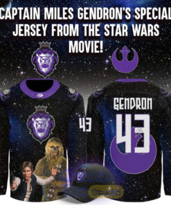 Captain Miles Gendron’s Game-Worn Star Wars Custom Hockey Jersey