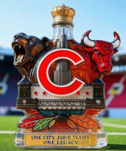 Chicago Sports ‘Teams One City Four Teams One Legacy’ Limited Edition Whiskey Bottle
