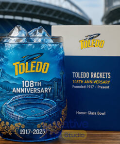 Toledo Rockets 108th Anniversary Whiskey Glass
