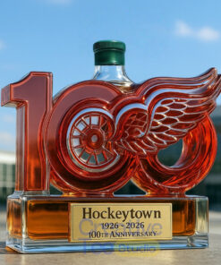 Detroit Red Wings ‘Hockeytown’ 100th Anniversary Whiskey Bottle