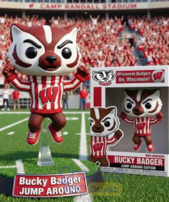 Wisconsin Badgers Madison Bucky Badger “Jump Around” Commemorative Pop Figure