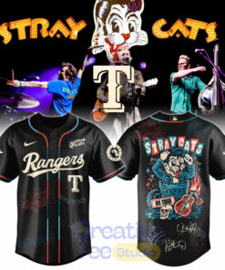 Texas Rangers x Stray Cats US Tour 2026 Baseball Jersey