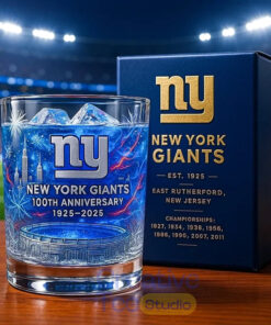 New York Giants 100th Anniversary Whiskey Glass