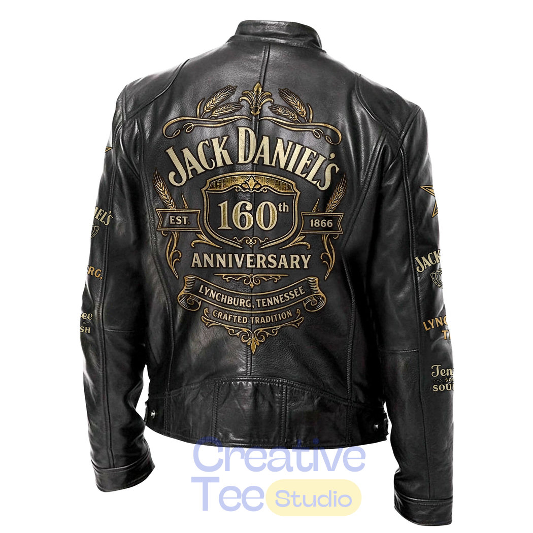 Jack Daniel’s 160th Anniversary Leather Jacket Jack Daniel’s 160th Anniversary Leather Jacket