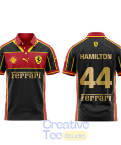 Scuderia Ferrari Lewis Hamilton Football Concept Polo Shirt