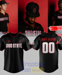Ohio State Buckeyes Throwback Custom Baseball Jersey