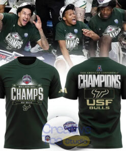 South Florida Bulls 2026 American Conference Men’s Basketball Tournament Champions T-Shirt