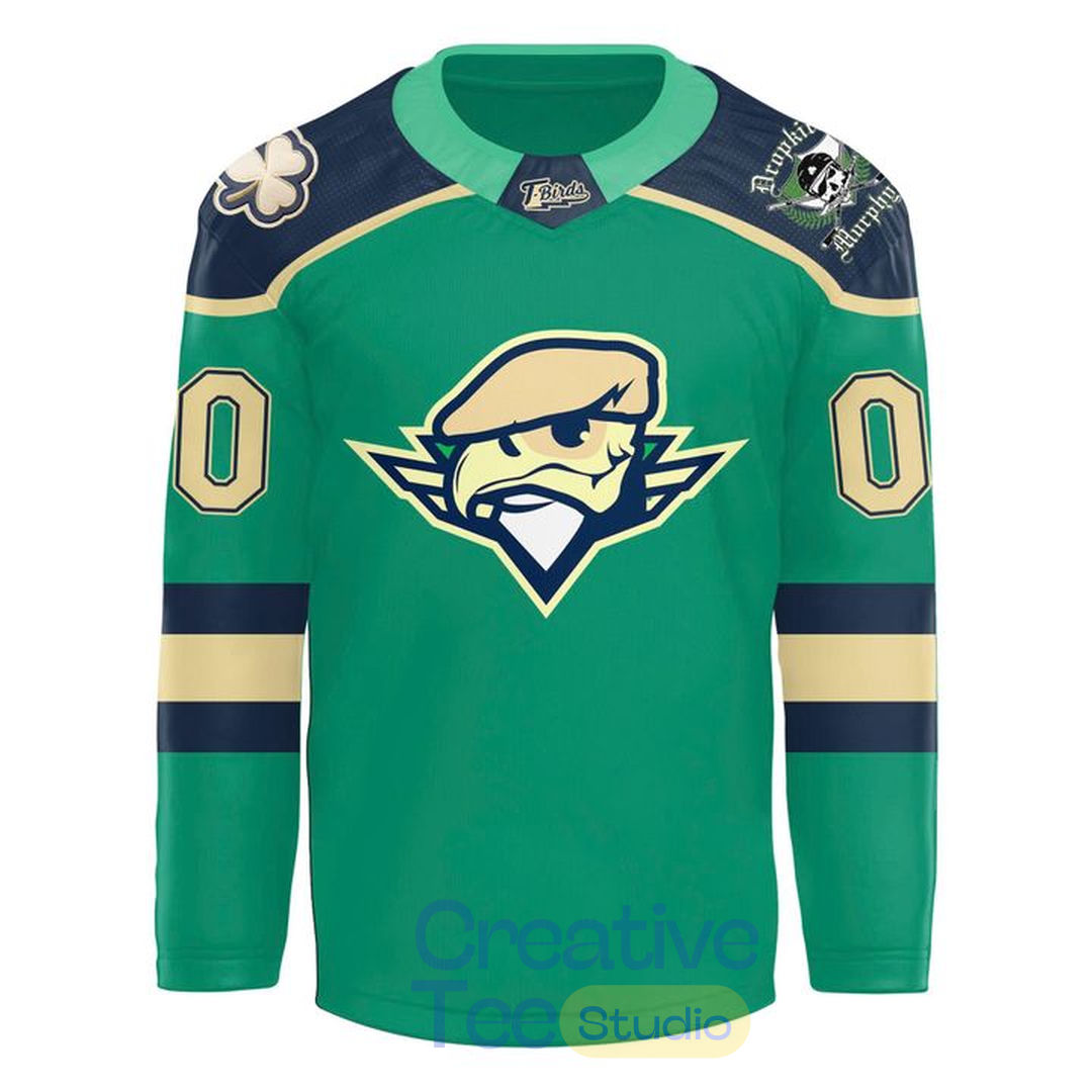 Springfield Thunderbirds 2026 Dropkick Murphys Custom Hockey Jersey Springfield Thunderbirds 2026 Dropkick Murphys Custom Hockey Jersey