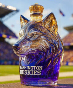 Washington Huskies Whiskey Bottle