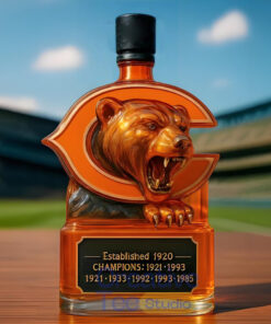 Chicago Bears Champs Whiskey Bottle