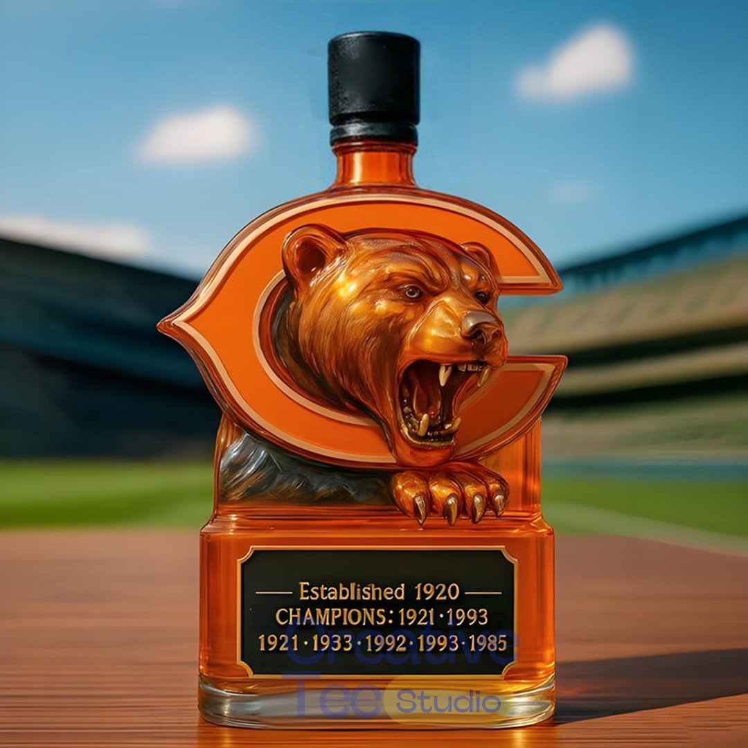 Chicago Bears Champs Whiskey Bottle Chicago Bears Champs Whiskey Bottle
