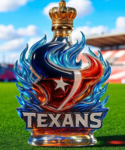 Houston Texans Fire of the Lone Star Limited Edition Whiskey Bottle