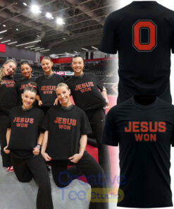Ohio State Buckeyes Jesus Won Black T-Shirt
