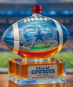 Dallas Cowboys ‘America’s Team’ Football Championship Whiskey Bottle