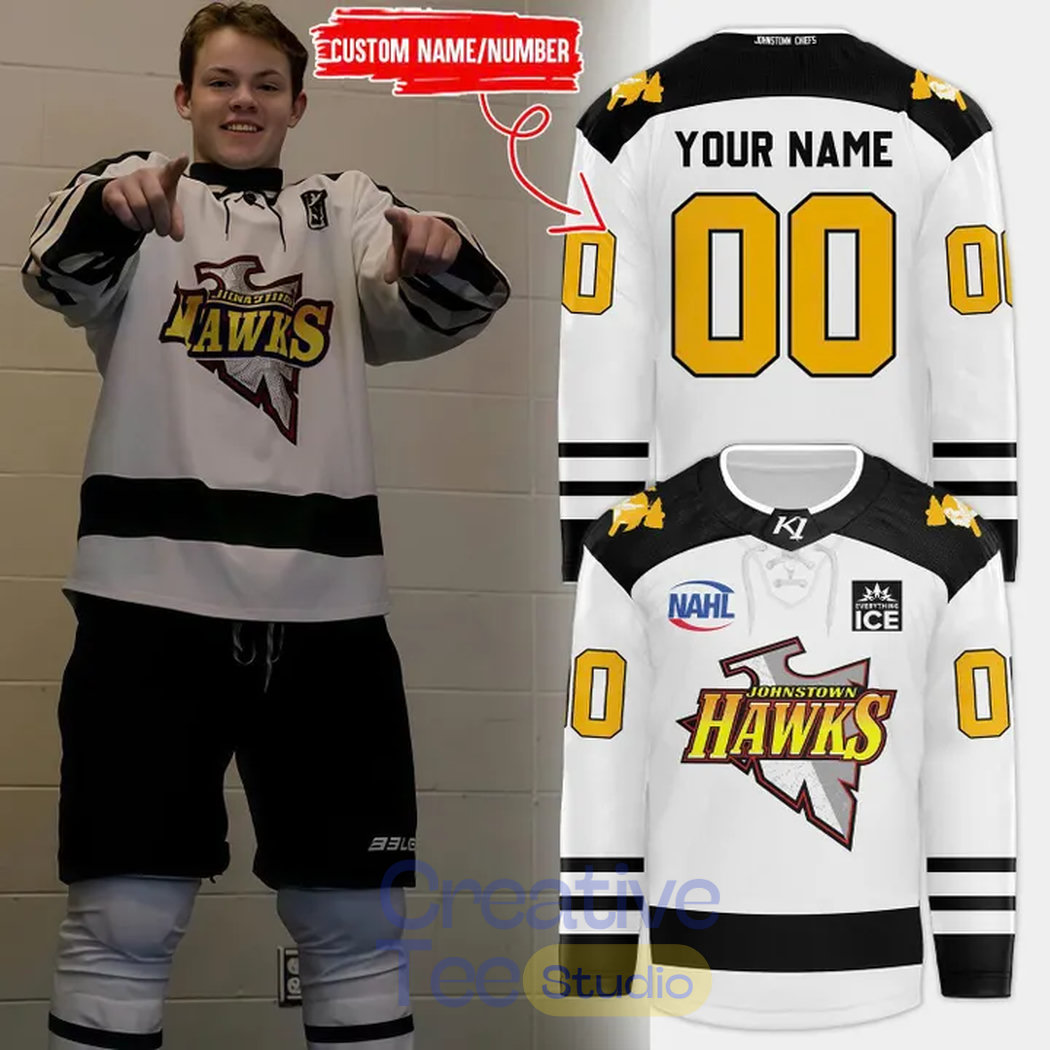 Johnstown Tomahawks 2026 Hockey Heritage CHIEFS Custom Jersey Johnstown Tomahawks 2026 Hockey Heritage CHIEFS Custom Jersey
