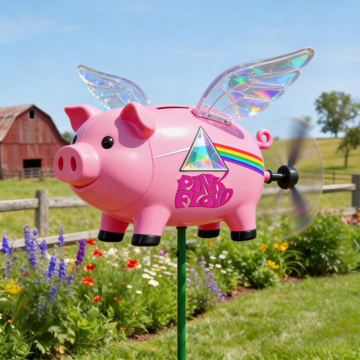 Pink Floyd Flying Pig Wind Spinner Pink Floyd Flying Pig Wind Spinner