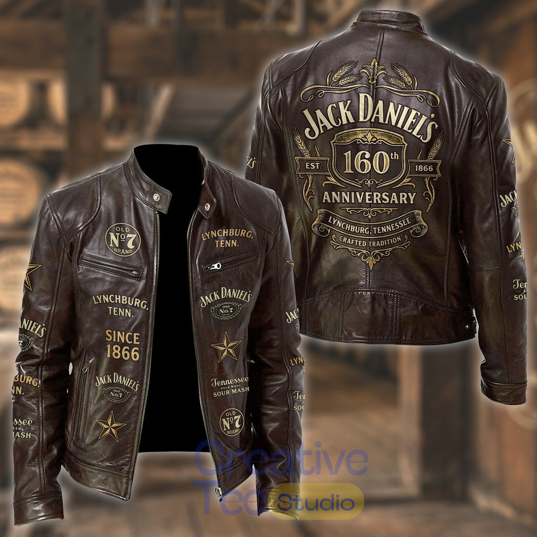 Jack Daniel’s 160th Anniversary Leather Jacket Jack Daniel’s 160th Anniversary Leather Jacket