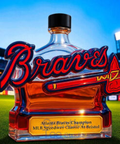 Atlanta Braves Champion MLB Speedway Limited Edition Whiskey Bottle