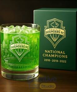 Seattle Sounders World Champion Whisky Glass
