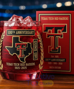 Texas Tech Red Raiders 100th Anniversary Whiskey Glass