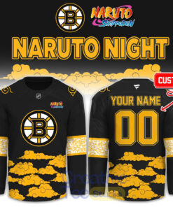 Boston Bruins Naruto Night 2026 Custom Hockey Jersey