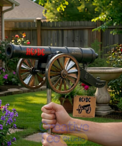 AC/DC For Those About to Rock Cannon Garden Wind Spinner