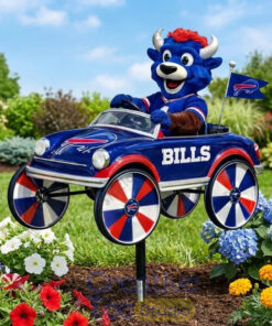 Buffalo Bills Billy Buffalo Garden Wind Spinner Buffalo Bills Billy Buffalo Garden Wind Spinner