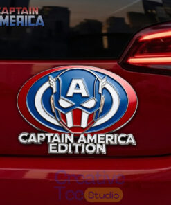 Captain America Car Name Badge