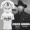 Chuck Norris The Roundhouse King Thank You For The Memories T Shirt 2