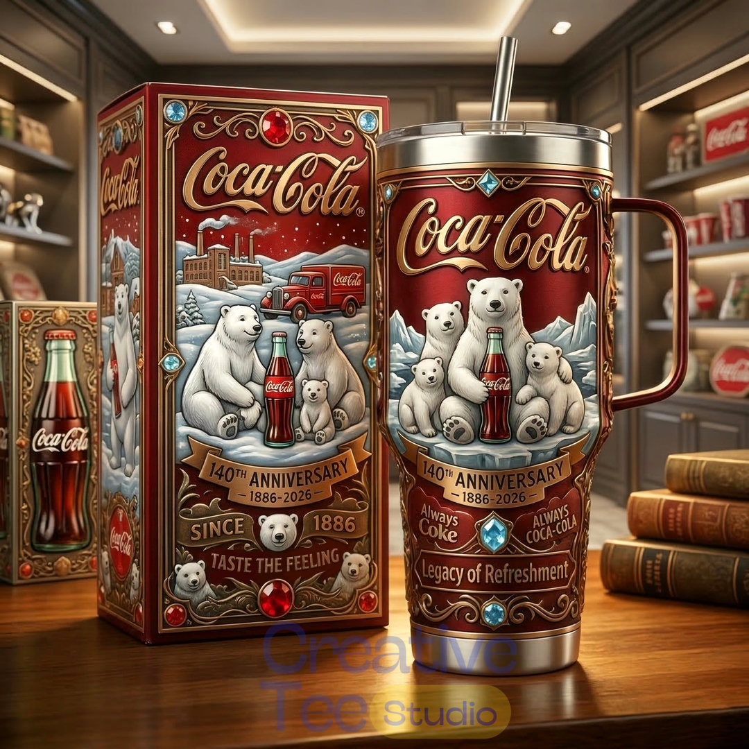 Coca-Cola 140th Anniversary Polar Bear YETI Tumbler Coca-Cola 140th Anniversary Polar Bear YETI Tumbler