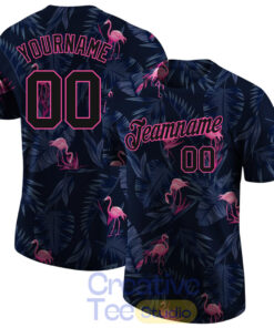 Custom 3D Pattern Design Flamingo Performance T-Shirt